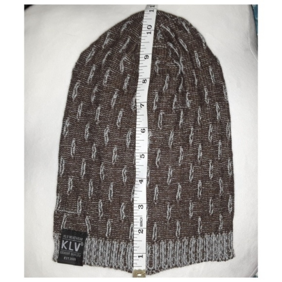 Unisex Coffee Soft Knitted Wool Slouchy Beanie - Picture 3 of 4